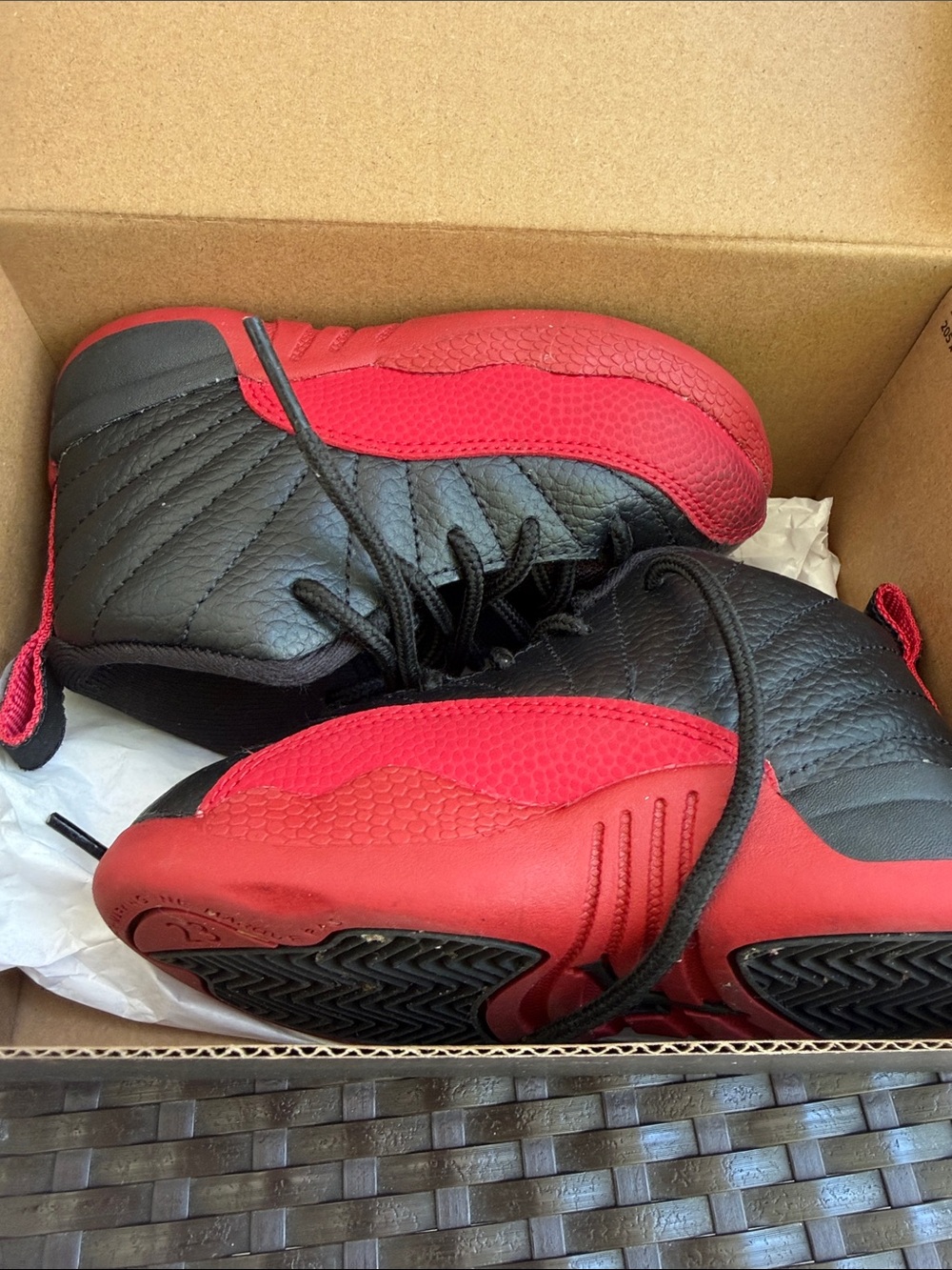 Toddlers Black & Red High-Top Athletic Sneakers